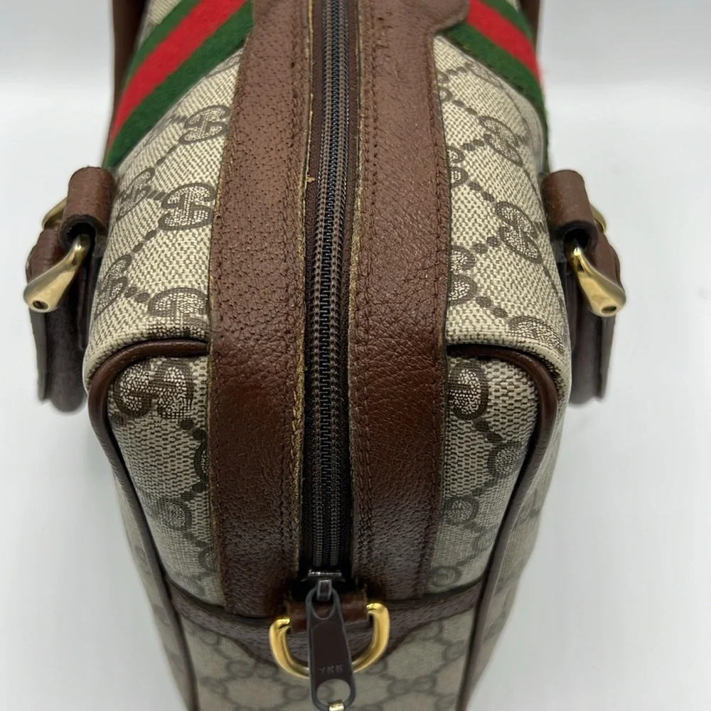 Gucci Canvas GG Supreme Boston- Accessory Collection - Vintage - Picture 7 of 15